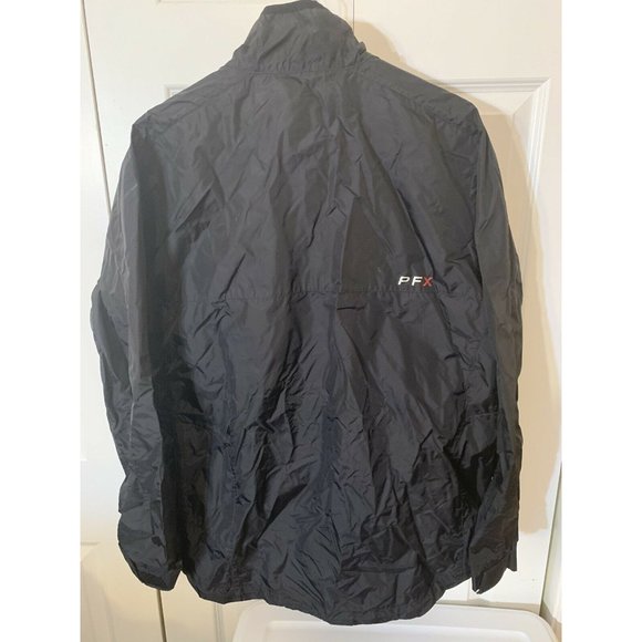 Izod Perform X Windbreaker Men’s Sz L Black - Picture 7 of 8